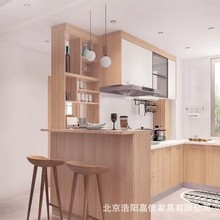 北京源头厂家全屋定 制爱格板U702门板露水河柜体石英石台面橱柜