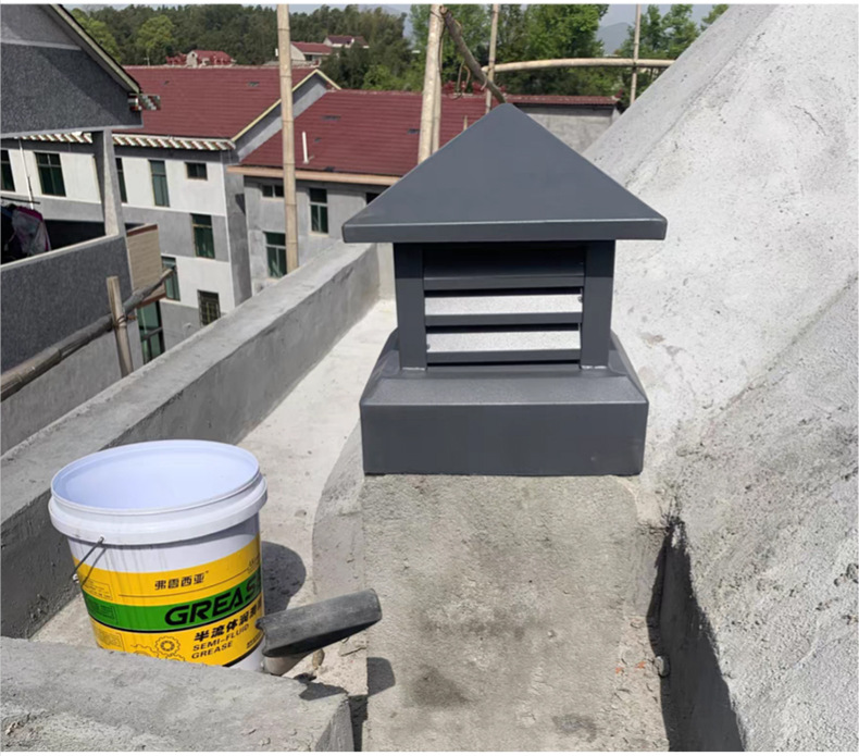 定制镀锌钢板防倒灌烟囱帽 烟道通风帽 排烟帽 款式多样 抗风挡雨