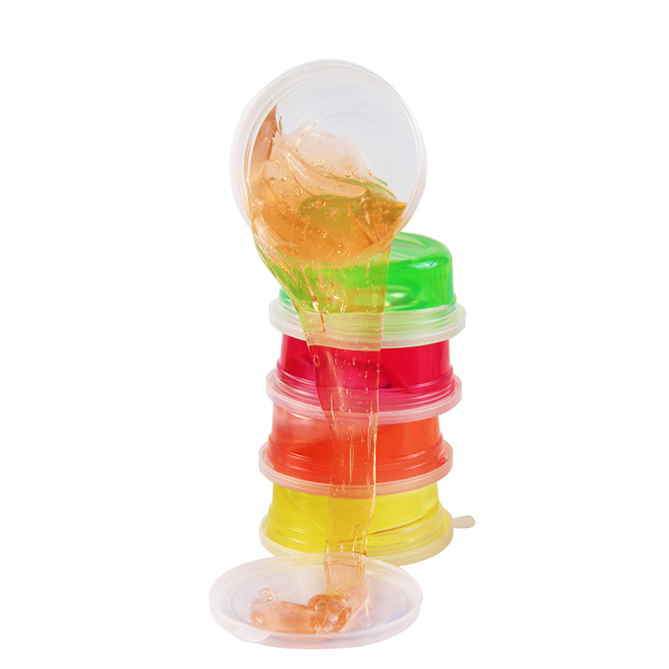 Children's Toys 24 Colors Can Blow Bubbles Crystal Mud Transparent Box Crystal Clay PVC Crystal Colored Clay Ultralight Clay