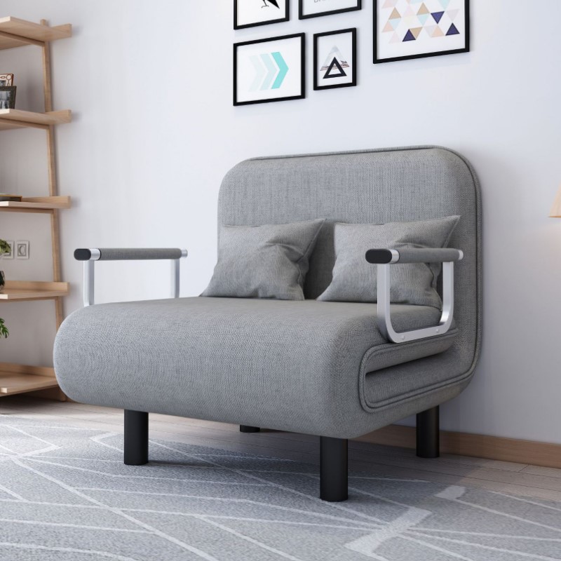 沙发床折叠多功能布艺网红款单人床家用小户型双人坐卧沙发床两用