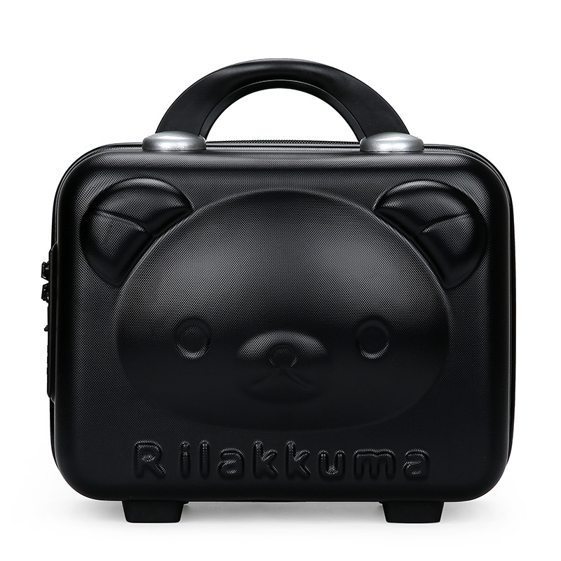 Bear Suitcase Cartoon Luggage Women's Hand Gift Box Child Storage Makeup Case 14-Inch Makeup Case