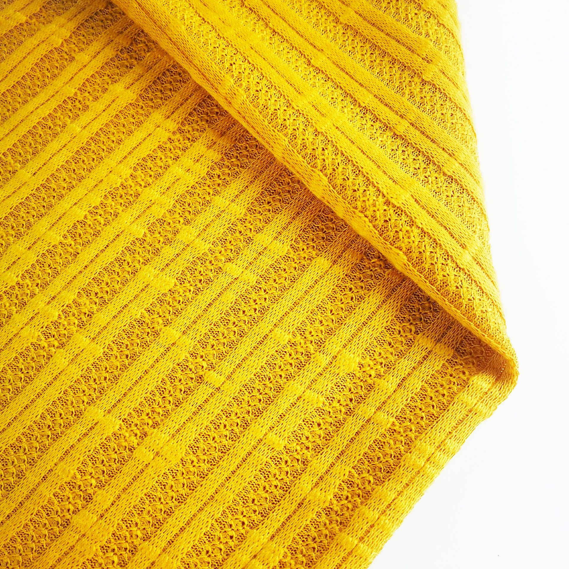 tr粗针针织面料 竹节粗针布 人棉氨纶 连衣裙开衫薄款针织面料