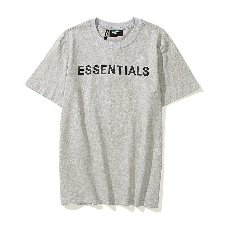 欧美街头 fog立体字母印花短袖t恤男女夏季情侣沙滩宽松半袖潮t恤