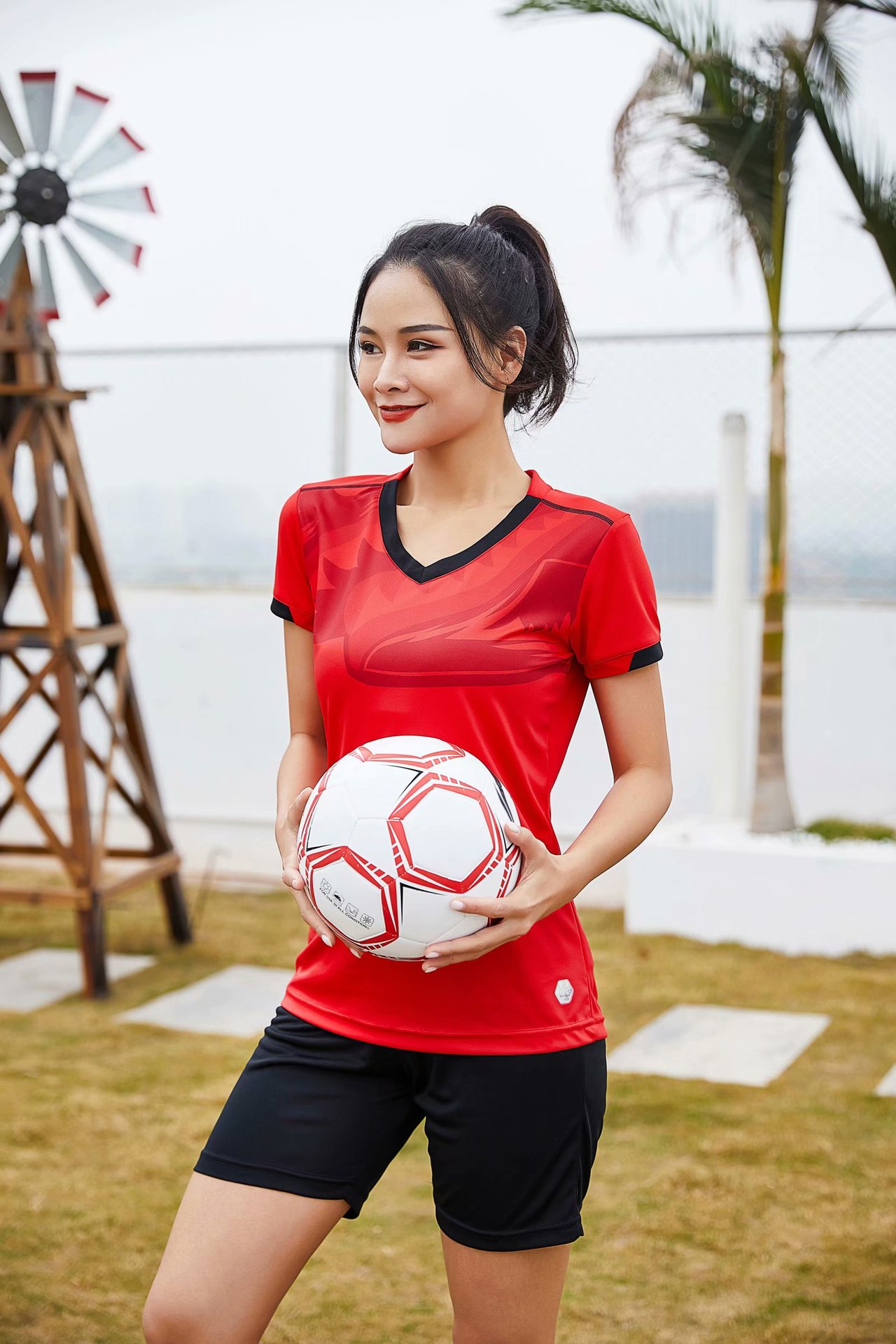 女装足球服女子足球比赛球衣学生运动跑步休闲服校服