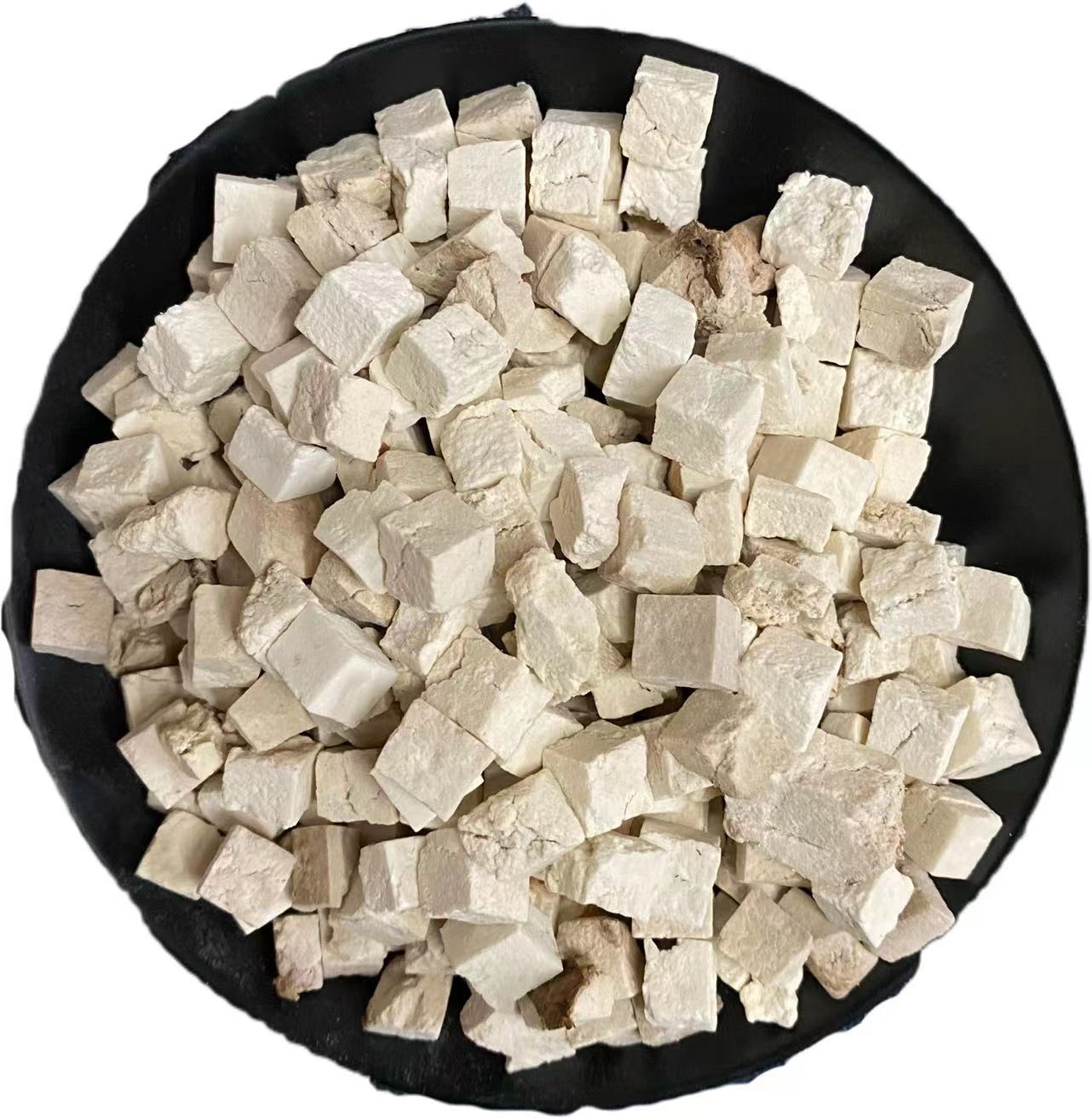 中药材批发茯苓白茯苓中心丁产地云南散装500g新货晒干茯苓