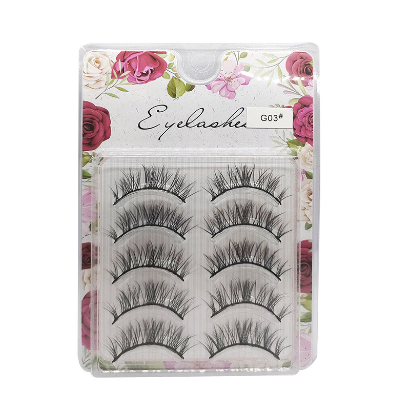 No Makeup Nude Makeup Comic Eye G03# False Eyelashes Big Eye Comfortable Curling Three-Dimensional Repeatable Factory in Stock Wholesale