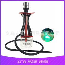 跨境阿拉伯水烟彩色铝合金方形S型造型架子亚克力壶hookah shisha