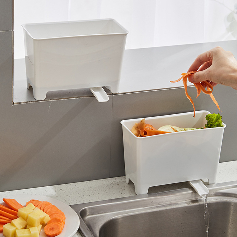 Kitchen Sink Kitchen Waste Drain Bucket Food Residue Soup Filter Trash Can Dry Wet Separation Storage Bucket