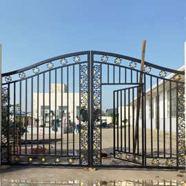 0成交0笔惠州市现货蓝白锌钢护栏小区工厂围栏铁艺栅栏异形锌钢护栏