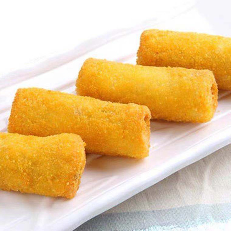 家佳莹绿茶芋卷300g 速冻面包香芋卷 广式酒店点心糕点 油炸小吃