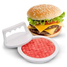 1 Set Kitchen Tool Round Shape Hamburger Press Food-Grade Pl