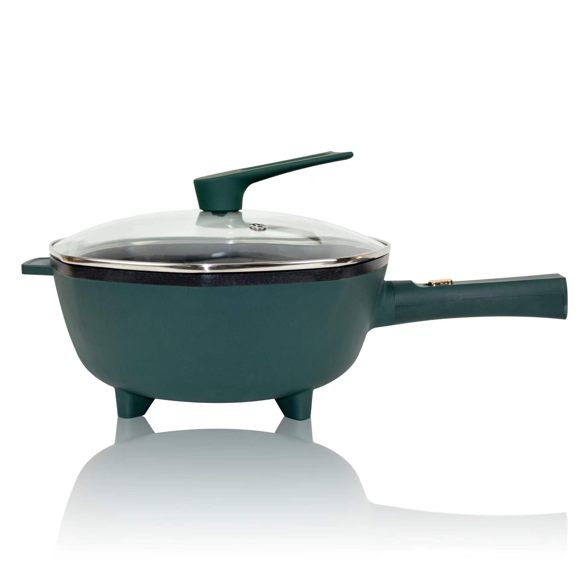 电炒锅家用多功能电炒菜炒锅一体式电锅电用不粘锅宿舍插电电炒埚