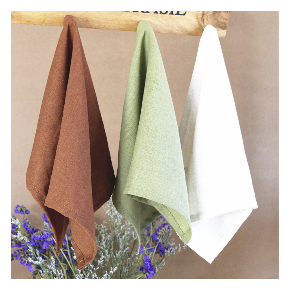 棉麻餐巾西餐布口布擦杯布便当布口巾茶巾拍摄道具布民宿餐布批发