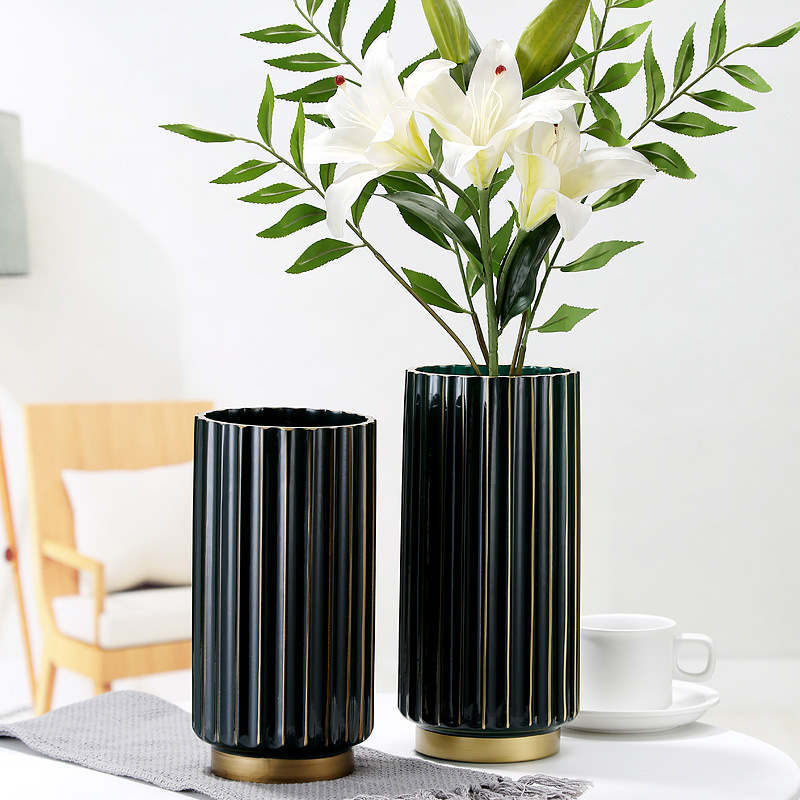 European-Style Creative and Slightly Luxury Glass Vase Home Desktop Decorations Dried Flowers Vase Good-looking Vase Wholesale