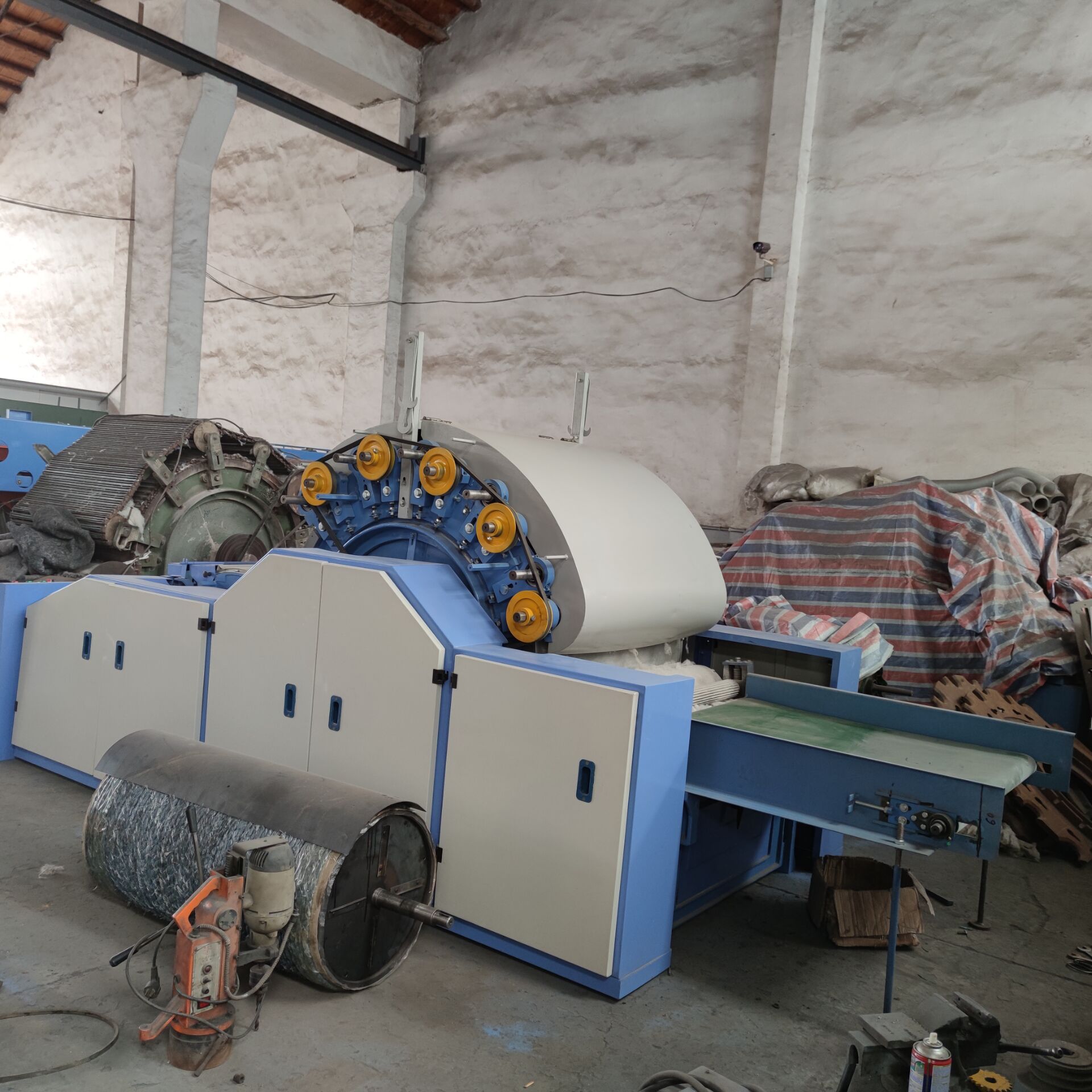 全自动小型羊毛梳理机械 毛纺前多种规格纺织机毛线设备