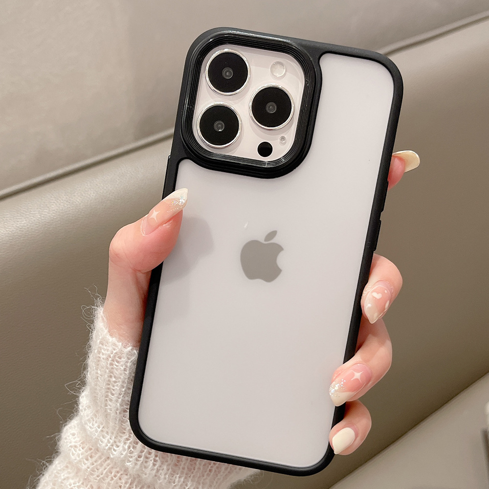 苹果半透磨砂防指纹11 12手机壳iphone 13 pro手机套xs max适用