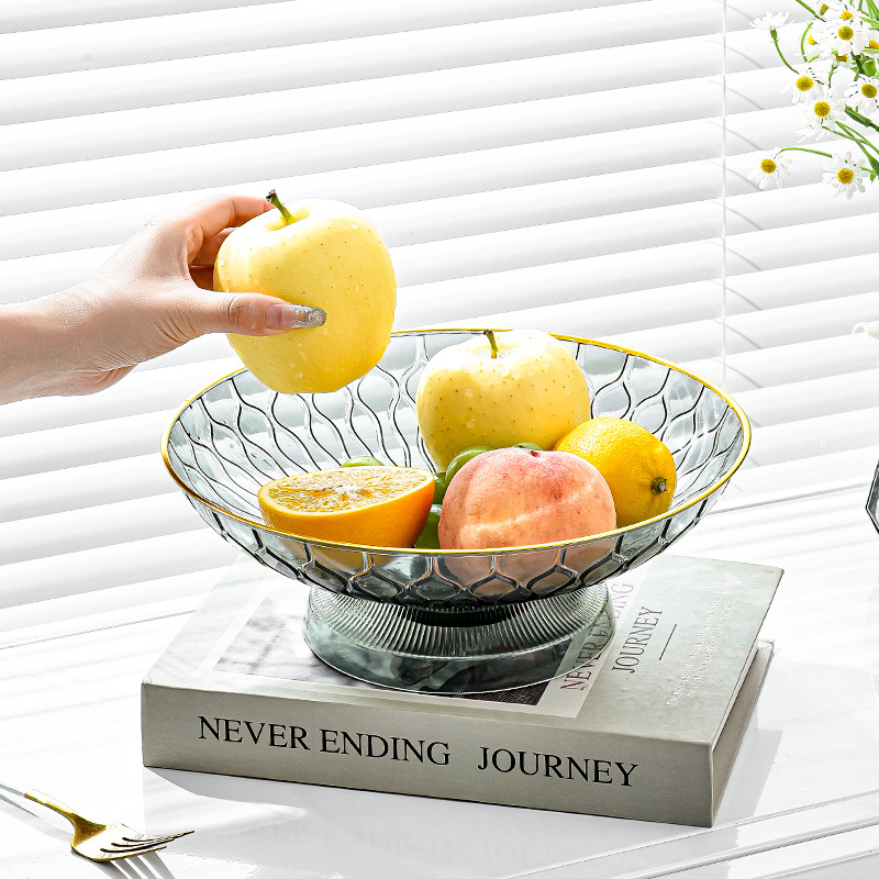 nordic light luxury dried fruit and candy tray living room snack tray fruit plate draining household creative coffee table fruit basket