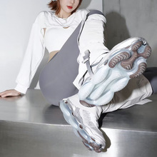 adivon代购prada/普拉达新款气垫鞋增高鞋圆头板鞋系带