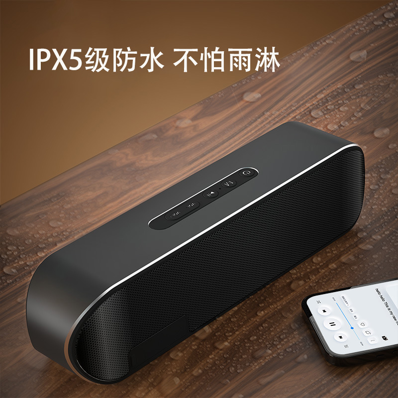 跨境高音质金属外壳tws无线音响发烧级大功率蓝牙音箱重低音炮