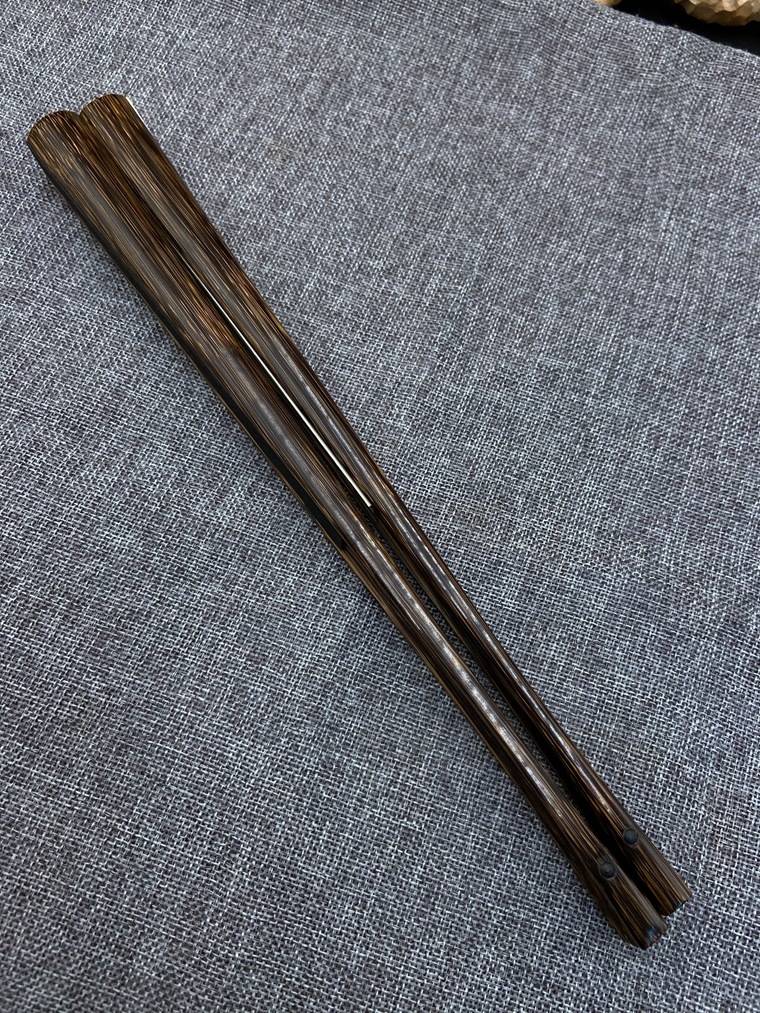 5寸18方挫节棕竹折扇苏工文玩折扇素白扇面扇子风扇