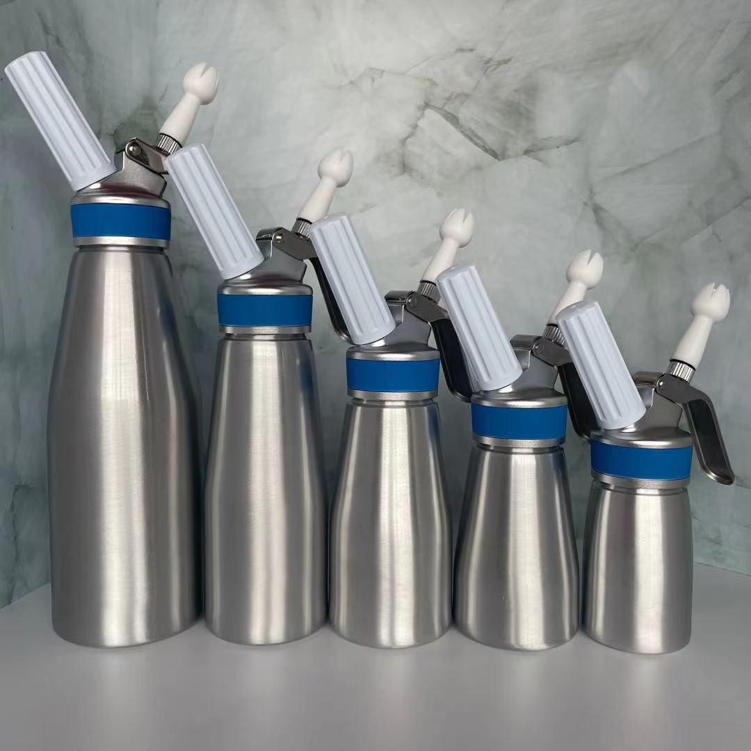 厂家批发 500ml家用全铝奶油枪 鲜奶油发泡器 蛋糕裱花枪虹吸瓶