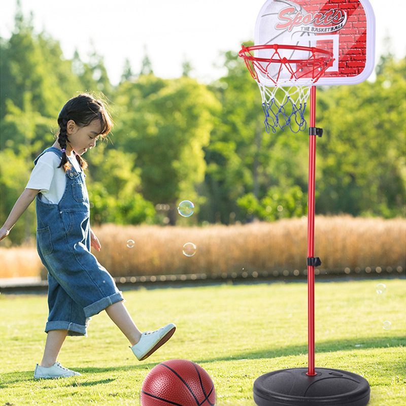 Children's Basketball Hoop Shooting Frame Household Toys Children's Indoor Ball Adjustable Outdoor Rim Boy