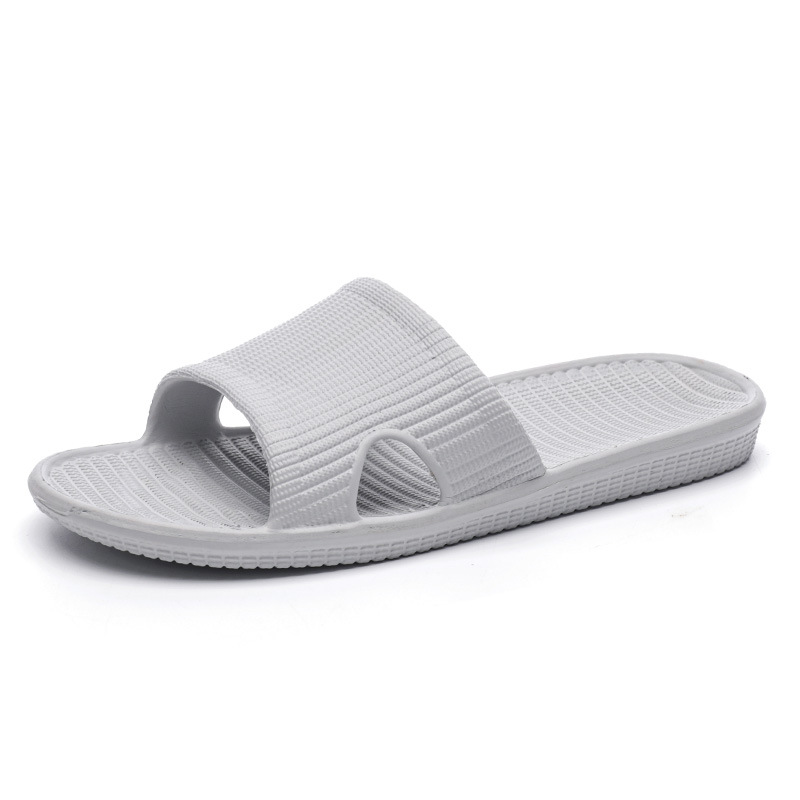 New Simple Couple Household Slippers Men and Women Non-Slip Bathroom Slippers Indoor Floor Sandals Factory Wholesale