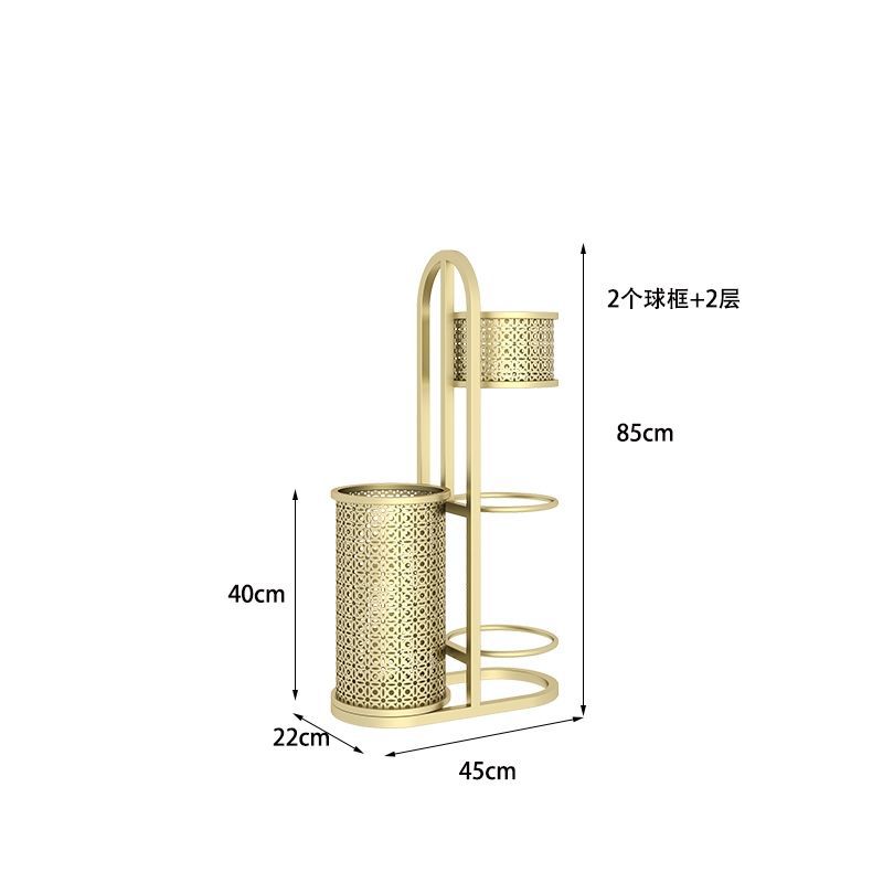 Pitching Basketball Storage Rack Household Ball Rack Volleyball Badminton Racket Basketball Stand Basket Fitness Equipment Organize the Shelves