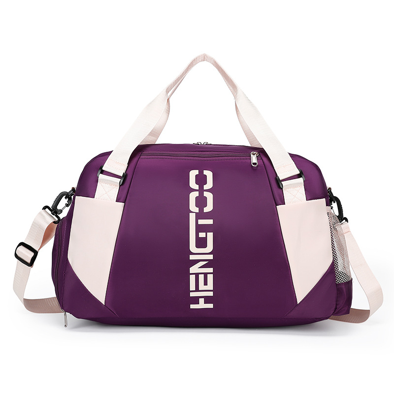 Crossbody Travel Bag Men's and Women's Hand Luggage Training Bag Lightweight Waterproof Swimming Bag Dry Wet Separation Sports Gym Bag