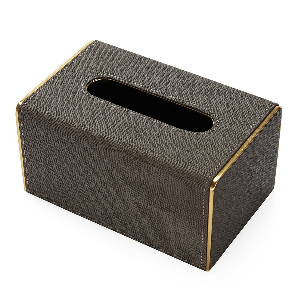 高档皮革酒店餐厅家用纸巾盒纸抽盒收纳盒