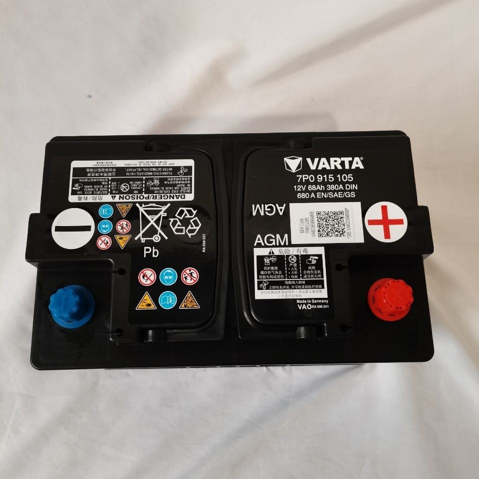 agm启停蓄电池.68a.680a.适用于:奥迪q3原厂.配件号:7p0.915.105.