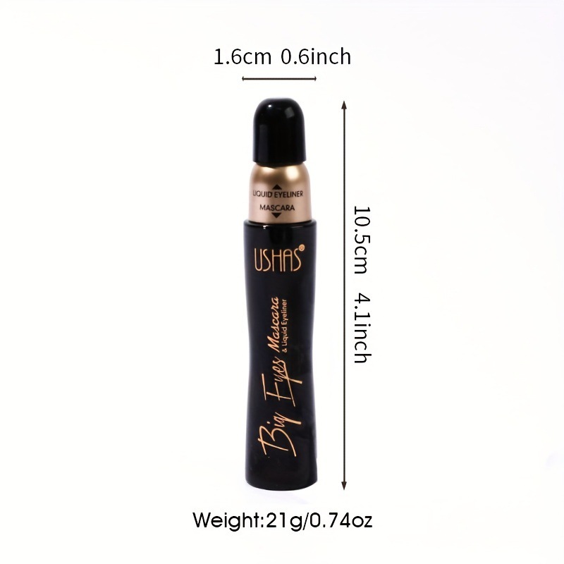 Ushas Cross-Border Hot Mascara Liquid Eyeliner Sweatproof Fadeless Long Lasting Non Smudge Natural Amazon Makeup