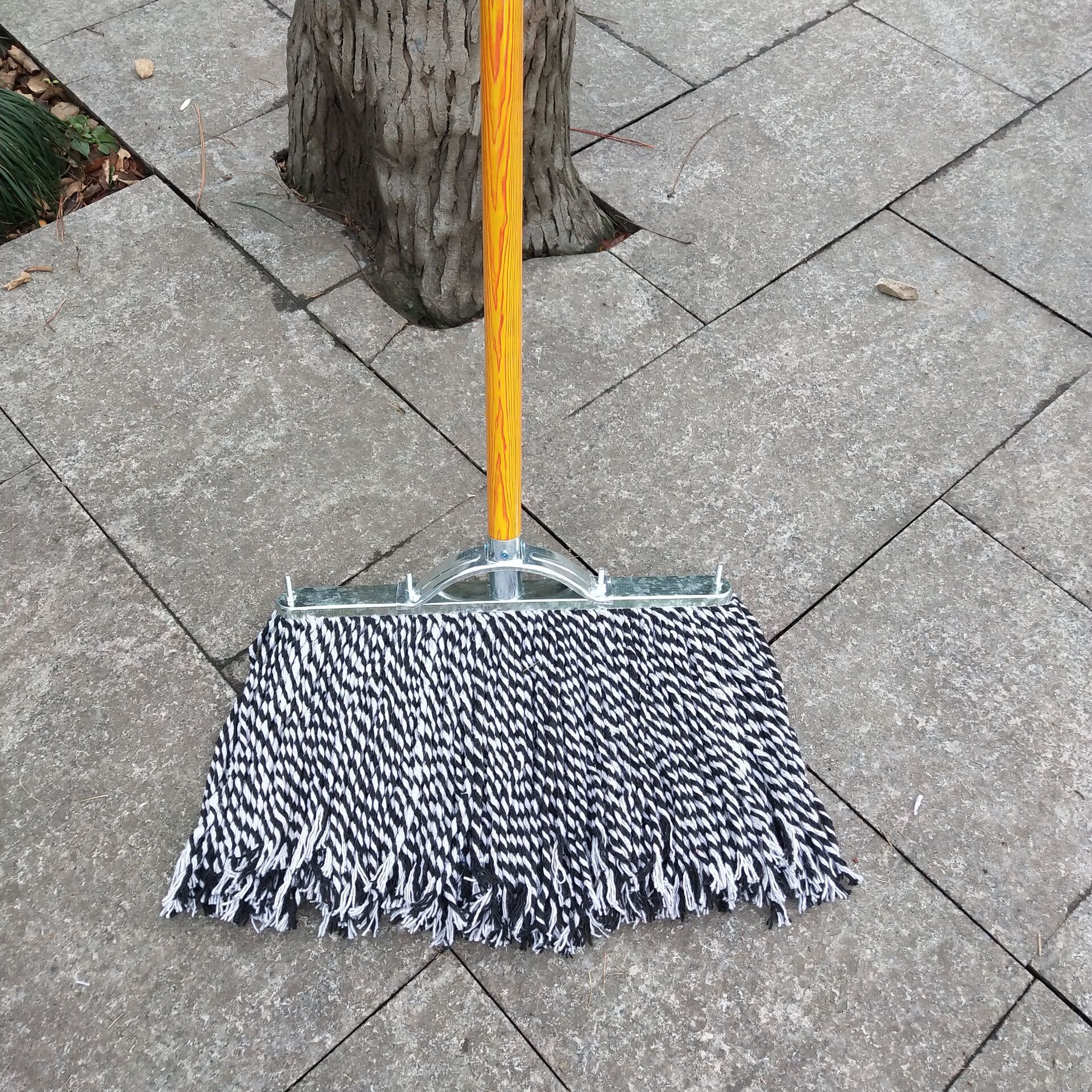 棉拖把棉线家用大号尘推酒店家用平拖办公室工厂车间吸水钢杆木杆