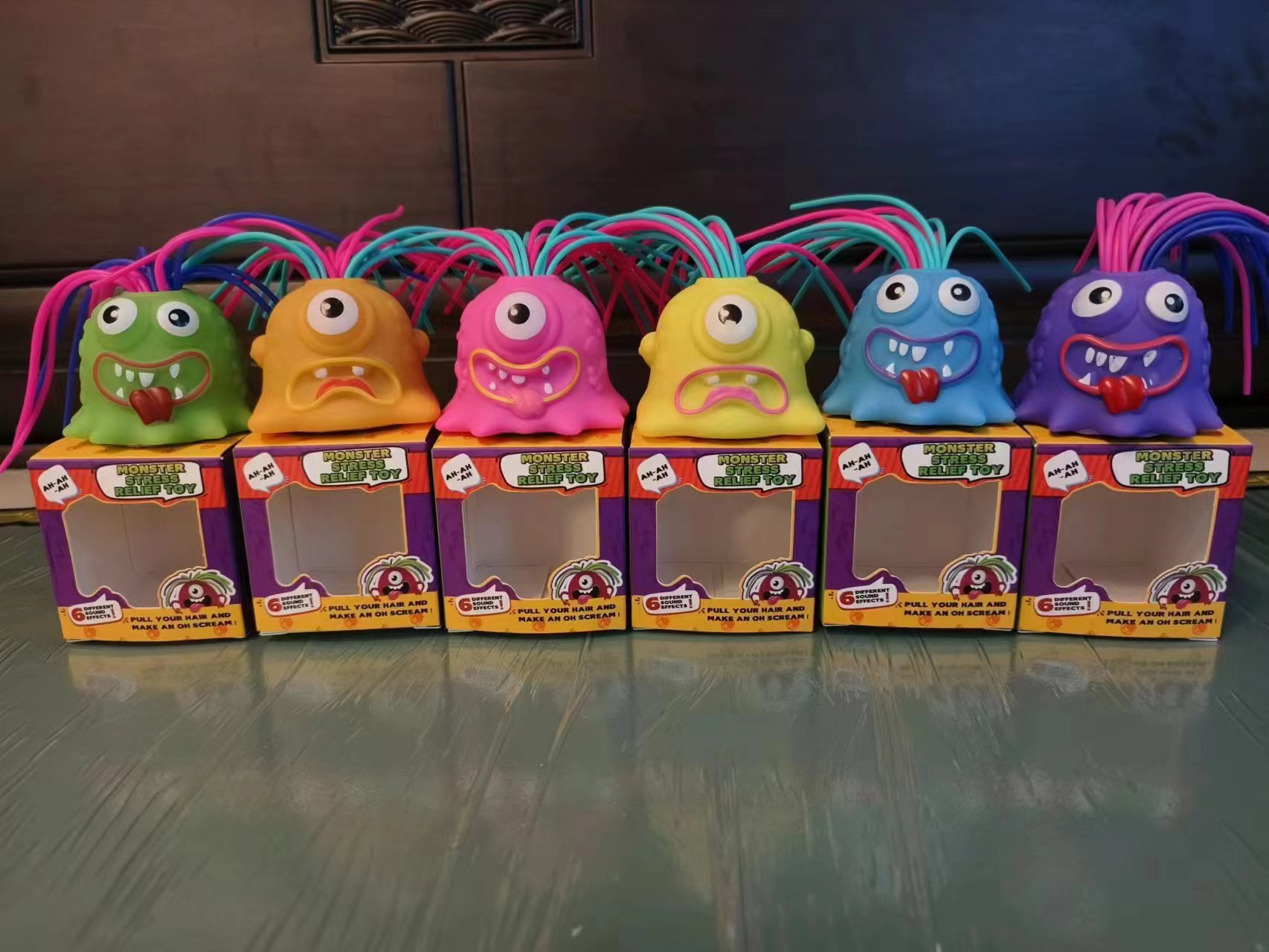 Hair Pulling Will Call Little Monster Stress Relief New Exotic Children's Educational Toys Scream Little Monster Manufacturer