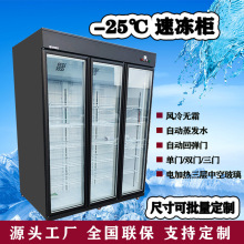 凌雪-25立式速冻柜超市冻品预制菜冷冻展示柜除雾玻璃尺寸齐全