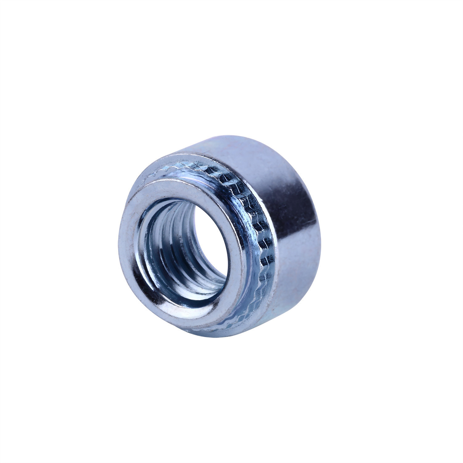 昱廷螺丝铁镀锌圆螺母 深圳厂家定制压铆螺母 柱形螺丝帽