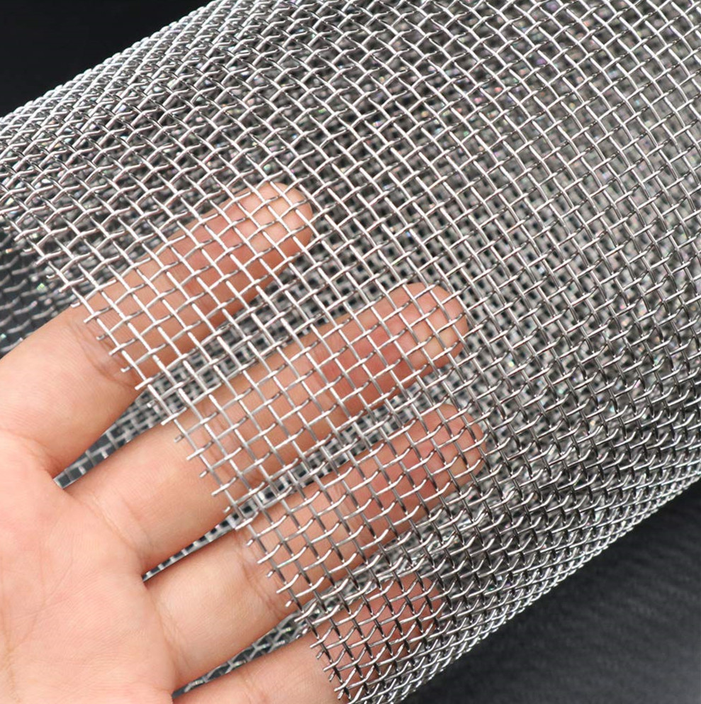 厂家供应不锈钢轧花网石油筛网振动筛工业过滤网不锈钢编织网