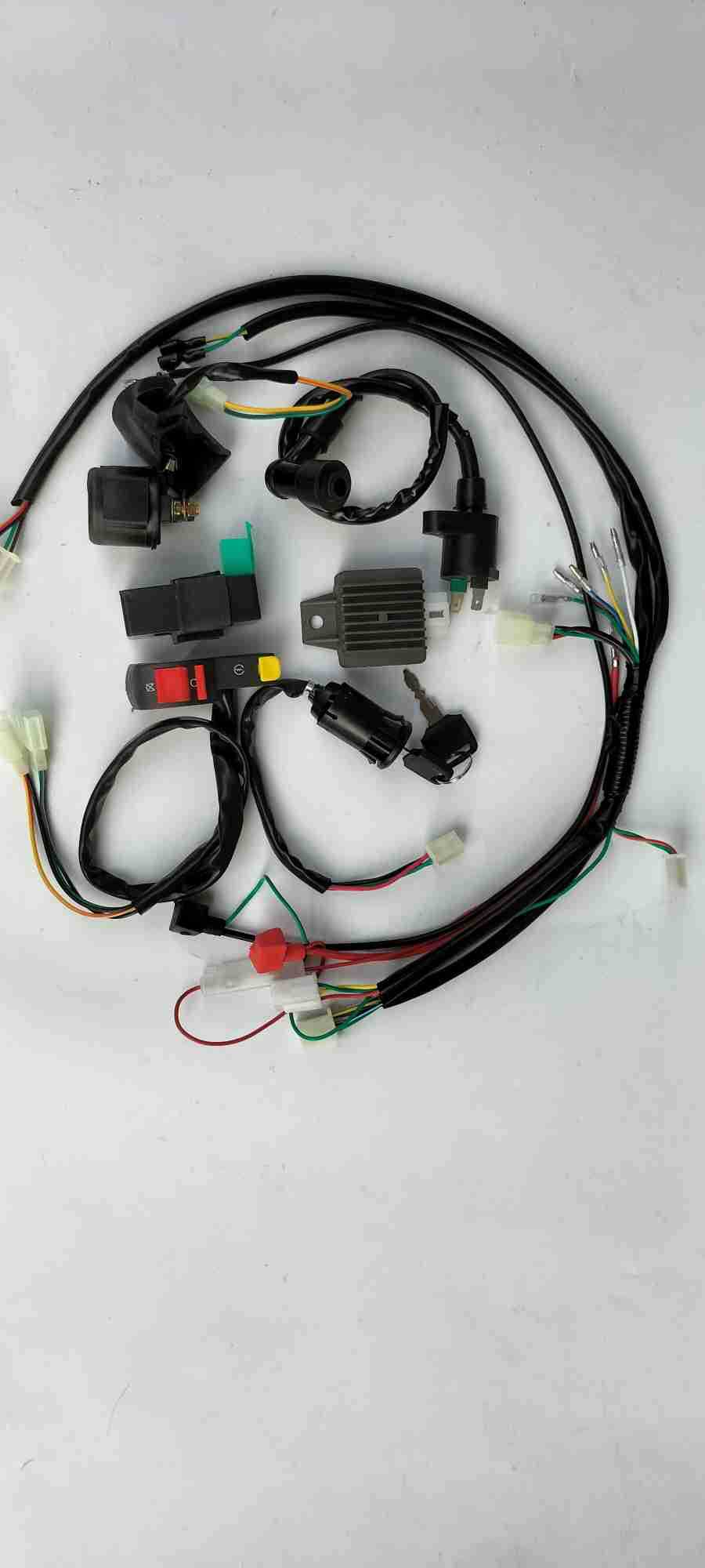 越野摩托车沙滩车atv配件电器件总线套件点火器高压包整流电门锁