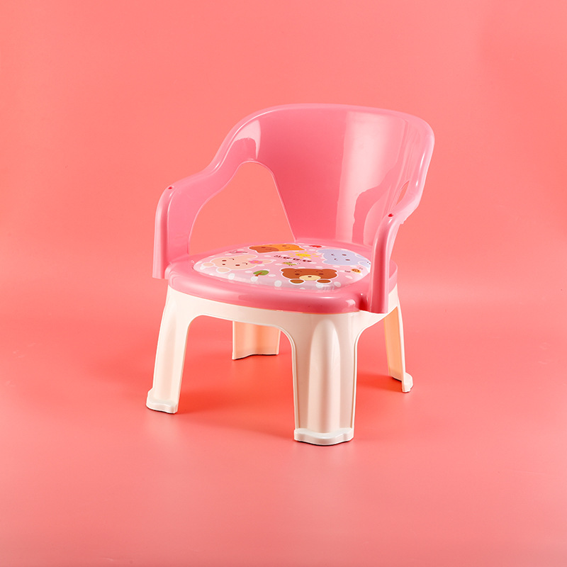 Children's Baby Dining Chair Household Calling Chair Boys and Girls Plastic Stool Baby Dining Table Plate Backrest Chair