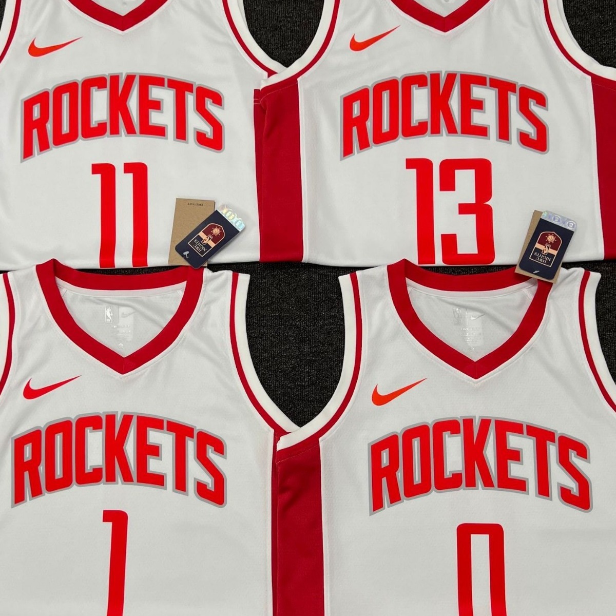 23赛季火箭队主场11号 姚明13号哈登1号麦迪0号维斯布鲁克nba球衣