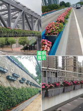 长方形高架桥花盆天桥花箱市政马路道路隔离护栏绿化种植箱花槽