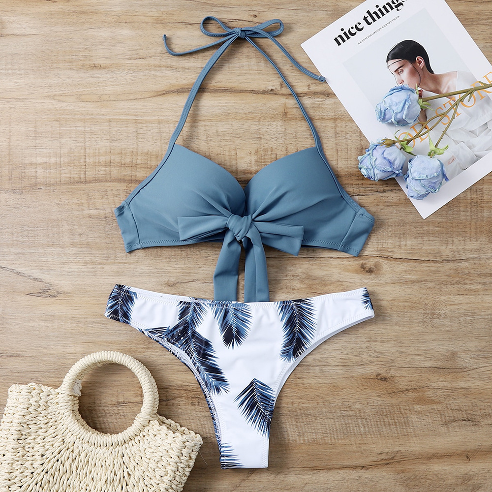 2022亚马逊速卖通新款女士分体硬包比基尼欧美外贸性感泳衣ld2202