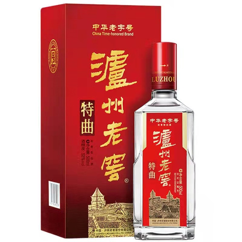 泸州/老窖纯粮食陈酿酒52度500ml浓香型高度白酒