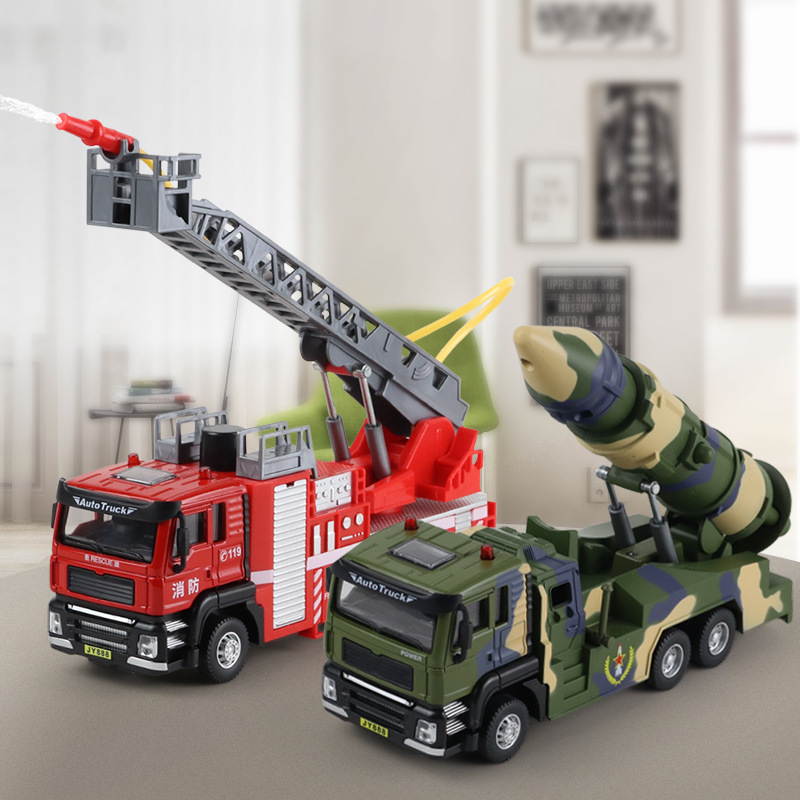 Jiaye 1:50 Alloy Sound and Light Warrior Engineering Vehicle Excavator Mixer Truck Garbage Crane Dump Truck Model Boy Toy