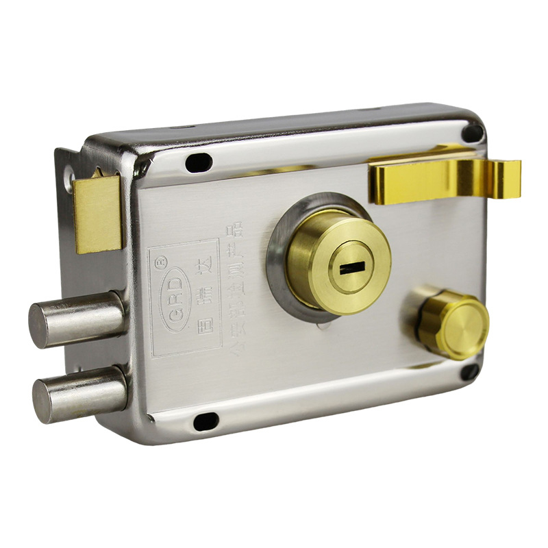 外装门锁c级锁芯款家用外置门锁 宿舍储藏室防盗门铁门老式防盗锁