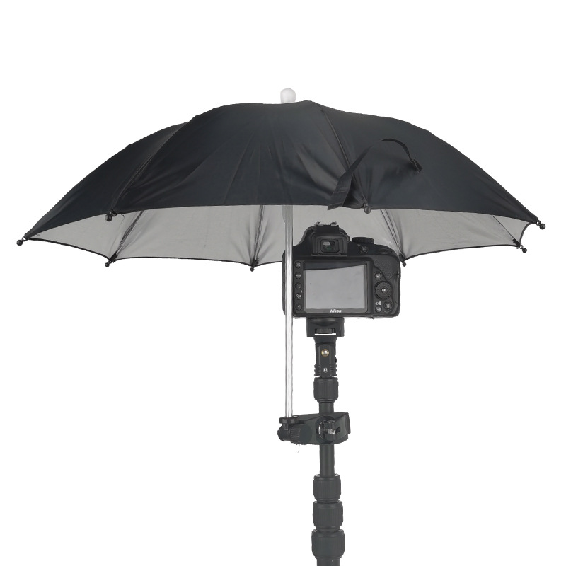 SLR Camera Large 50cm Mobile Phone Sunshade with Chuck Adjustable Rainproof and Sun Protection Outdoor Bike Umbrella