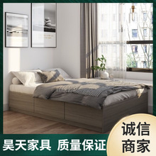 无床头床现代简约.米单人床出租房用卧室榻榻米储物床无靠背床