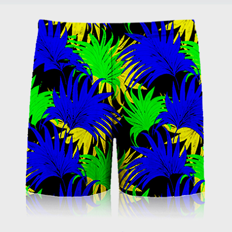 Factory Direct Sales plus-Sized plus-Sized Beach Swim Trunks Adult Men's Lengthened Hot Spring plus Size Swimming Trunks 140.00 Kg-175.00 kg