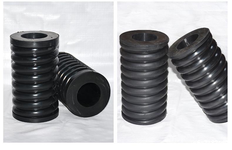 矿筛减震弹簧大型机械用橡胶复合弹簧 振动筛减震螺纹弹簧破碎机