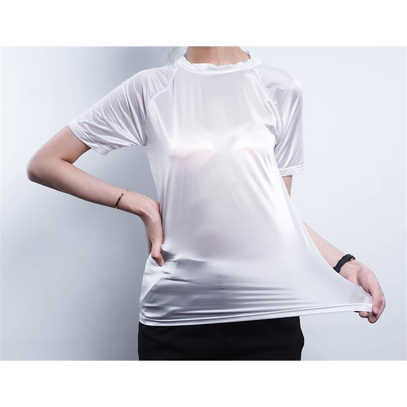 性感油亮丝滑透明t恤女男液体衣高弹力健美瑜伽冰丝衣光泽短袖t恤